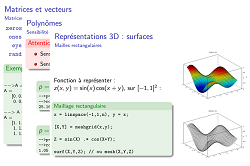 Introduction to SCILAB - Graphs - Matrix - Polynoms