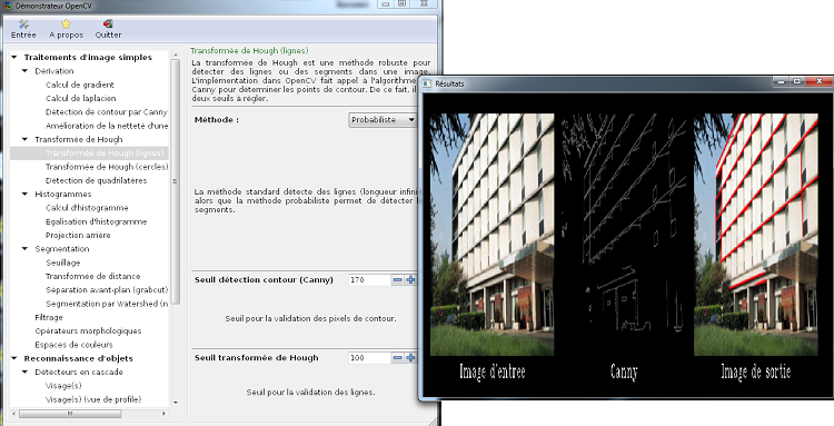 Transformée de Hough avec OpenCV